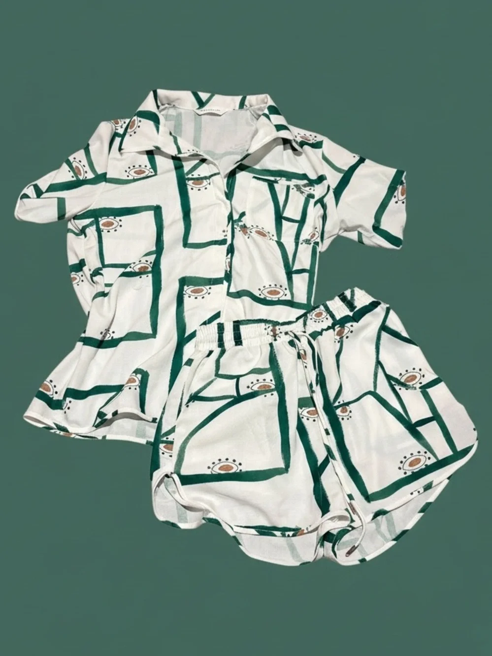 Commense luxury shorts and top set